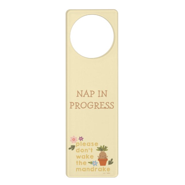 Please Don't Wake The Mandrake Door Hanger (Front)