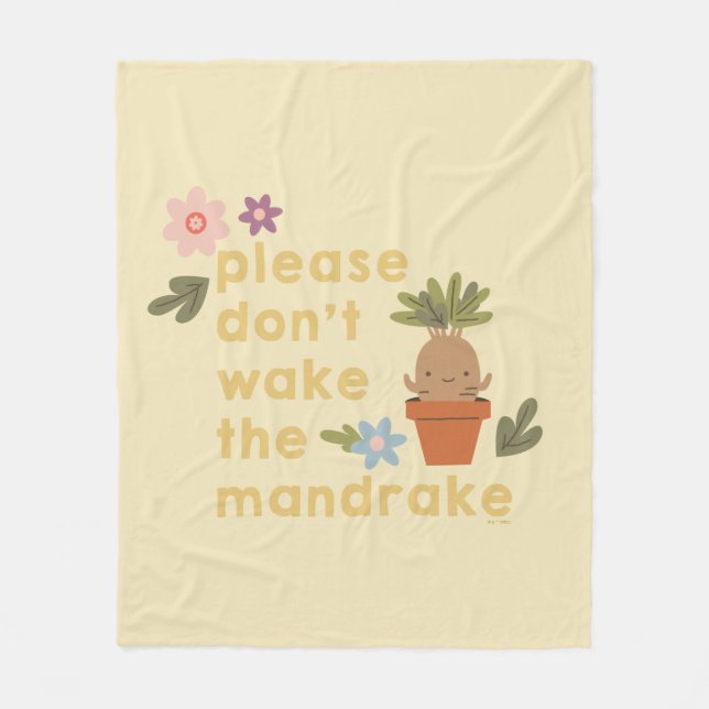 Please Don't Wake The Mandrake Fleece Blanket (Front)