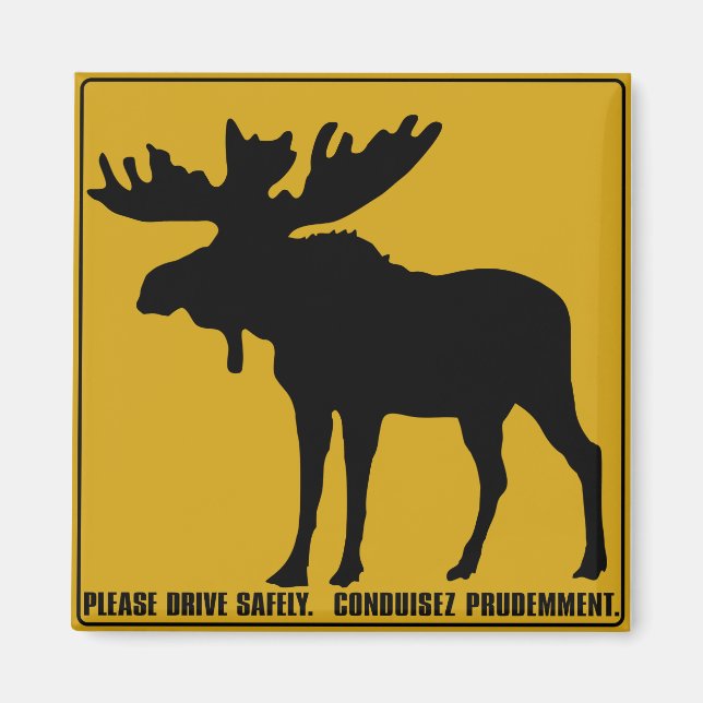 Please Drive Safely,  Traffic Sign, Canada Magnet (Front)