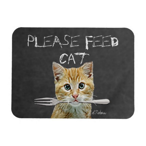 Please Feed Cat Magnet