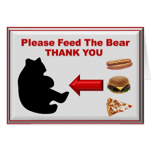 Please Feed the Bear Cards (Front Horizontal)