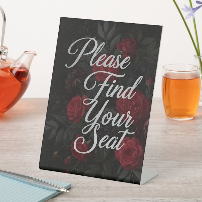 Please Find Your Seat Signs (In SItu)