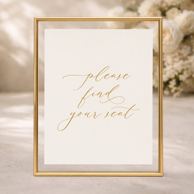 Please Find Your Seat Wedding Sign (Creator Uploaded)