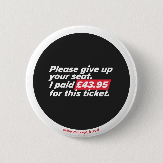 Please Give Up Your Seat - badge Button (Front)
