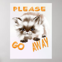 Please Go Away Poster