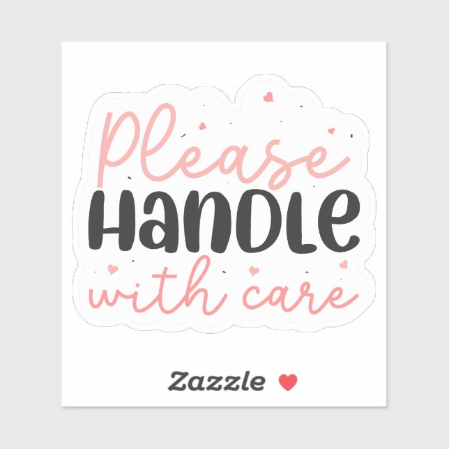 Please Handle With Care Sticker (Sheet)