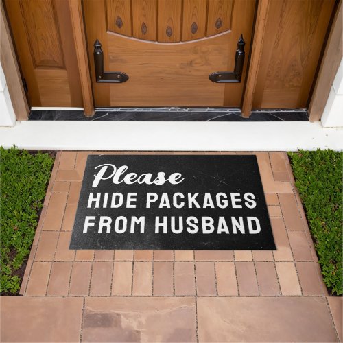 Please Hide Packages from Husband Door Mat