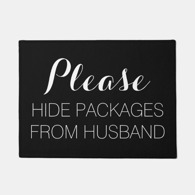 Please Hide Packages From Husband Doormat (Front)