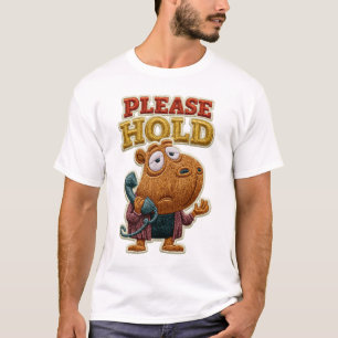 Please Hold Funny Capybara Embroidered Patch Gift T-Shirt
