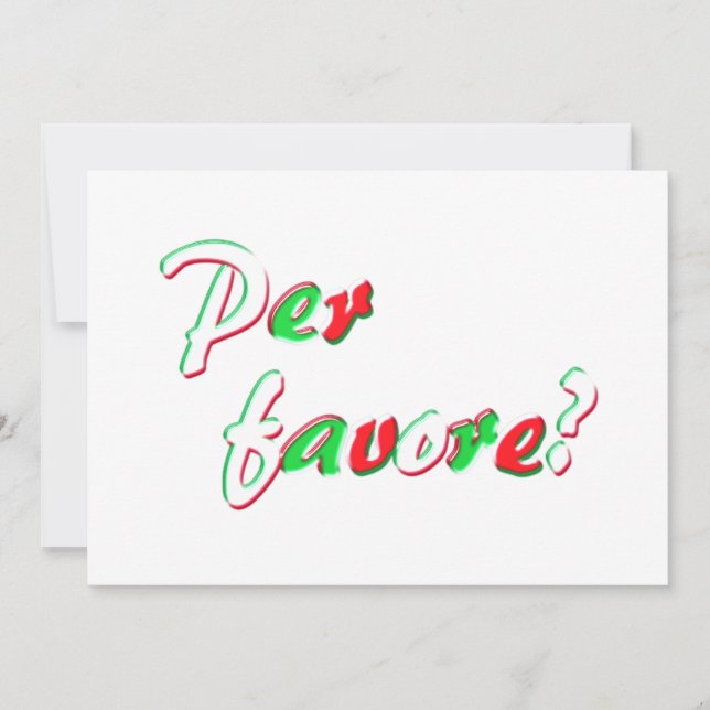 Please Invitation (Front)