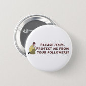 Please Jesus Christian Humor Button (Front & Back)