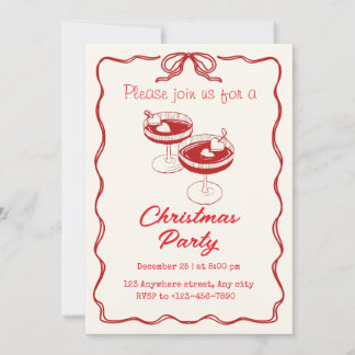Please join us for a Christmas party Holiday Card