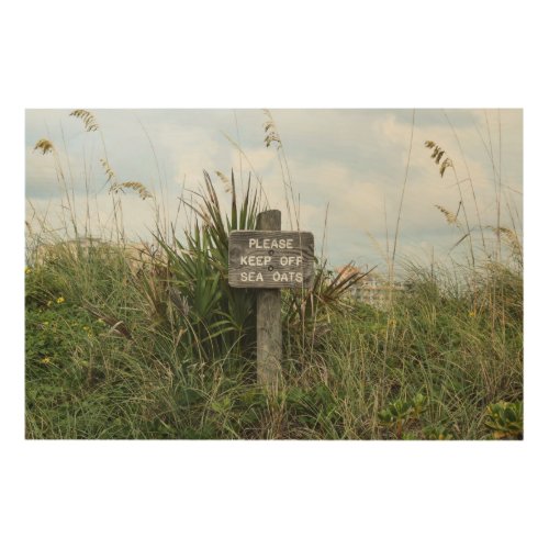 Please Keep Off Sea Oats Rustic Beach Sign