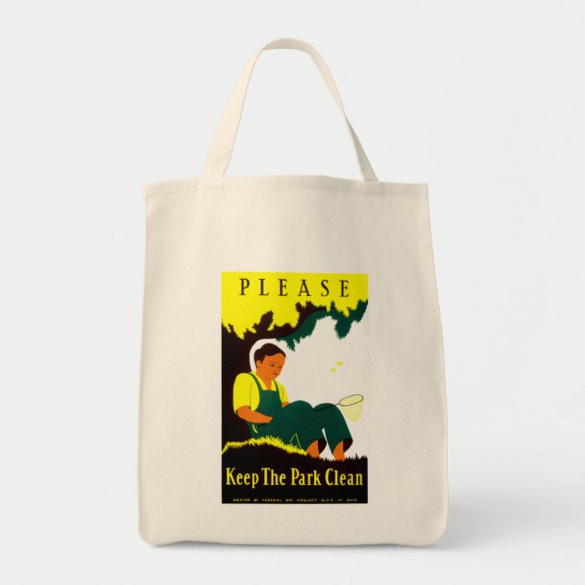 Please Keep the Park Clean Tote Bag (Front)
