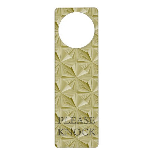 Please Knock Gold Door Hanger