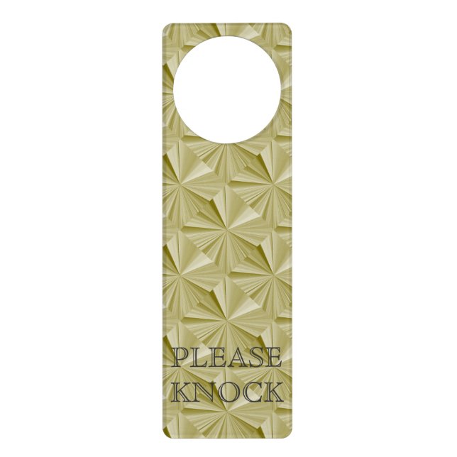 Please Knock Gold Door Hanger (Front)