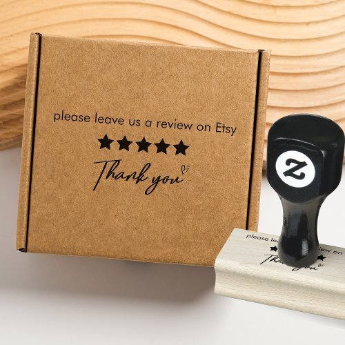 Please leave a review on Etsy business thank you  Rubber Stamp