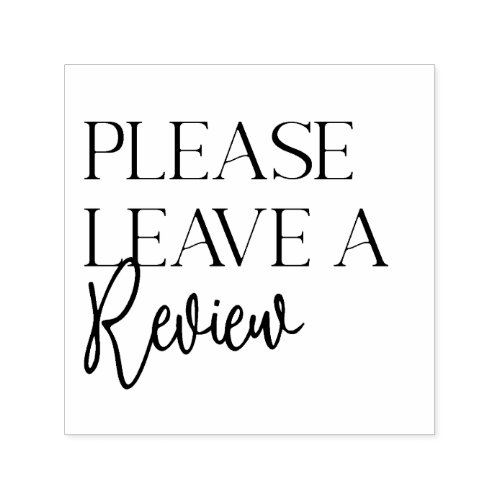 Please leave a review Stamp