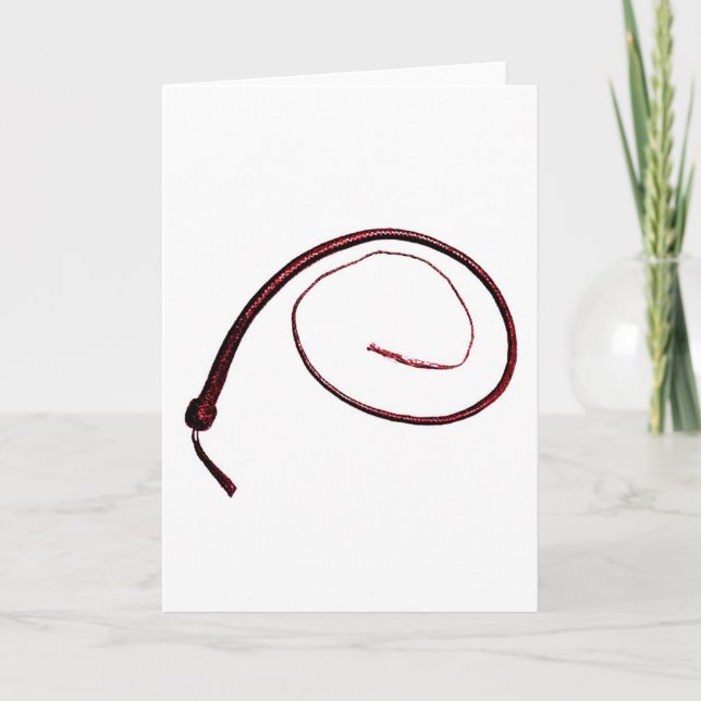 PLEASE LET ME FEEL YOUR WHIP! HOLIDAY CARD (Front)