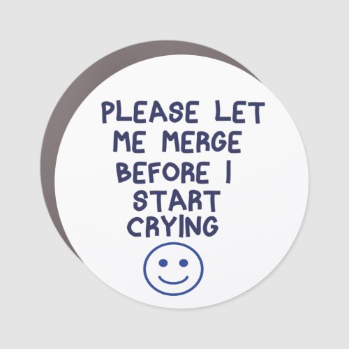 please let me merge before i start crying Aesthet Car Magnet