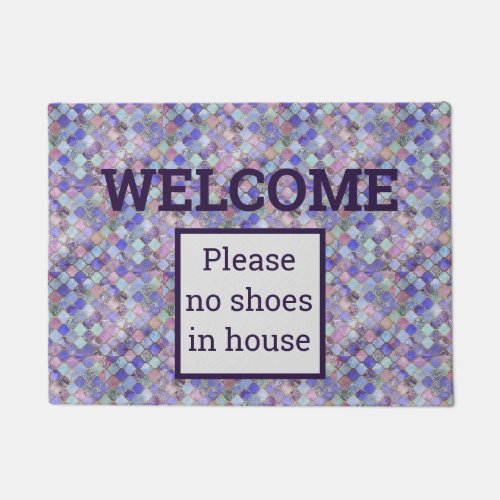 Please No Shoes In House WELCOME Doormat