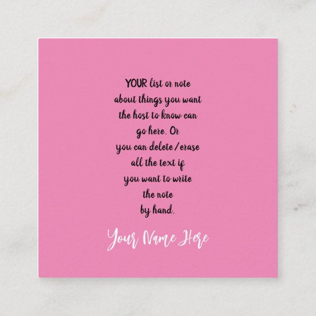 Please Note Fashion Steampunk Skeleton Ghost Enclosure Card (Back)