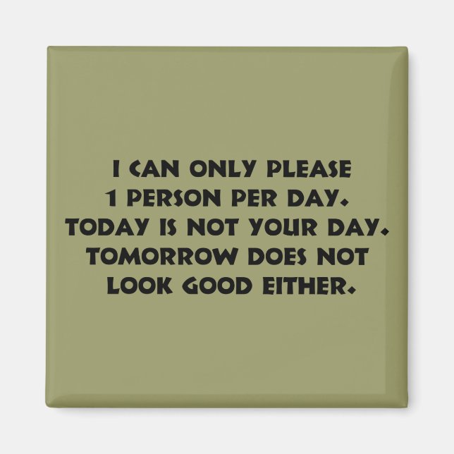 Please Only 1 Person 2 Magnet (Front)