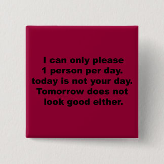 Please Only 1 Person Button
