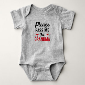 Please Pass Me to Grandma Baby Bodysuit