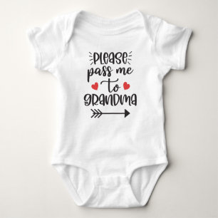 Please Pass Me To Grandma Baby Bodysuit