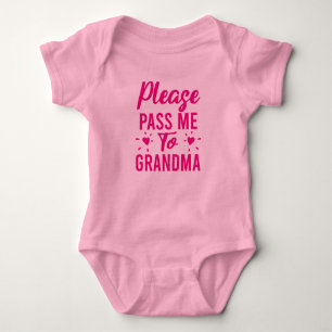 Please Pass Me to Grandma Baby Bodysuit