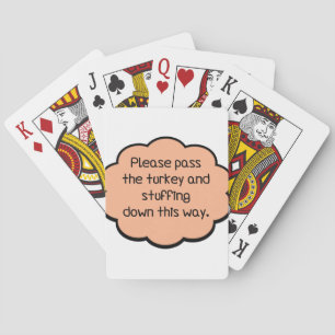 Please Pass The Turkey and Stuffing Poker Cards