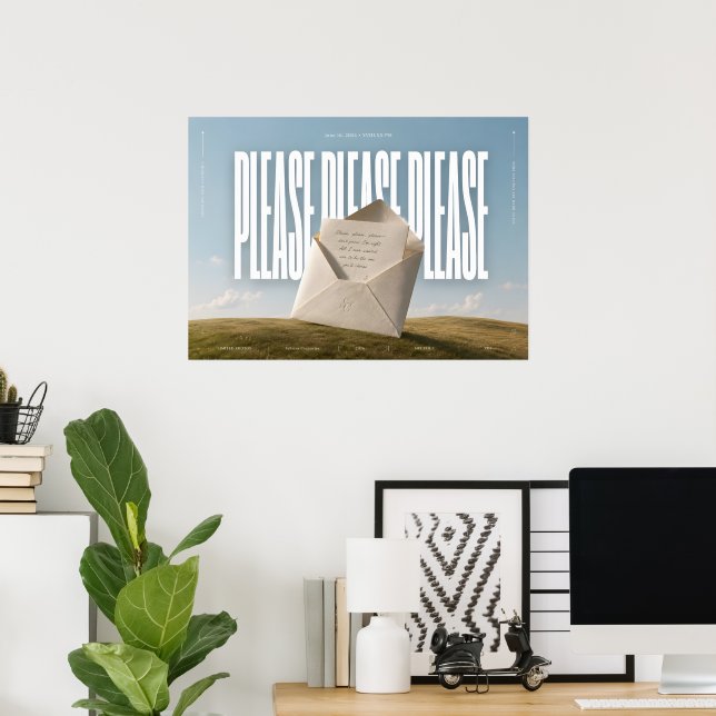  PLEASE PLEASE PLEASE - SC Quote Wall Art Posters (Home Office)