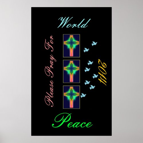 please pray for world peace 2014 poster