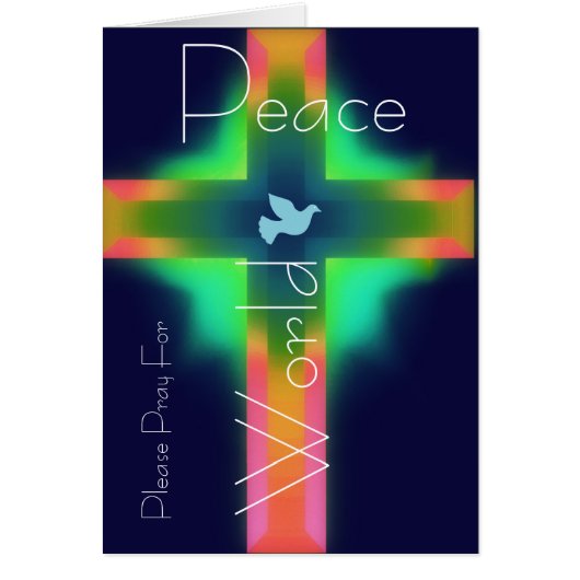 please pray for world peace cards (Front)
