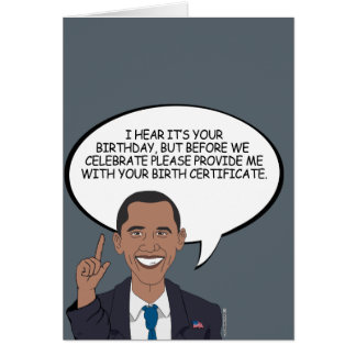 Barack Obama Birthday Cards | Zazzle