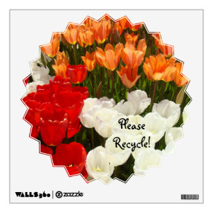 Please Recycle! wall decals Tulip Flowers Spring
