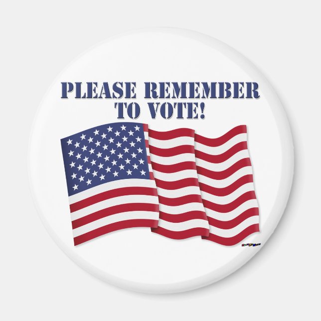 PLEASE REMEMBER TO VOTE! MAGNET (Front)