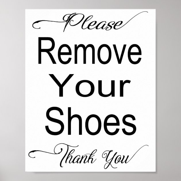Relaxed Living Realty Custom Remove Shoes Signs | Agent Print