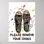 Please Remove Your Shoes Art Photography Poster at Zazzle