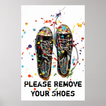 Please Remove Your Shoes Art Photography Poster by time2see at Zazzle