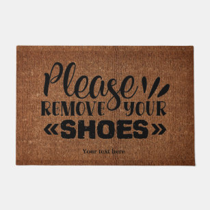 Wholesale Please Remove Your Shoes Doormat Embossed - Door Mates -  Fieldfolio