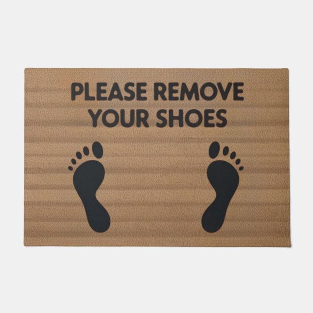 Please Remove Your Shoes Doormat (Front)