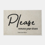 Please Remove Your Shoes Doormat at Zazzle