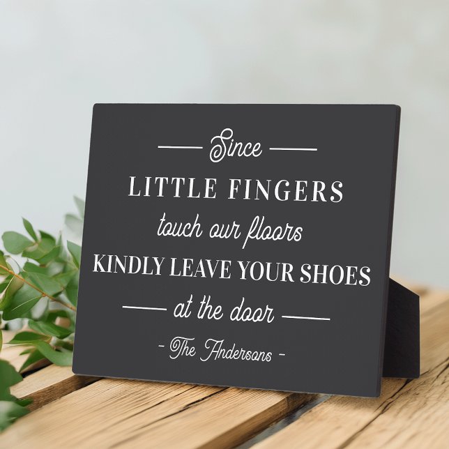 Please Remove Your Shoes Personalized Plaque (Creator Uploaded)