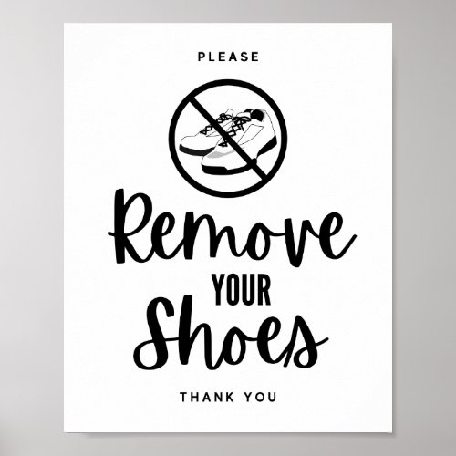 Please Remove Your Shoes Poster