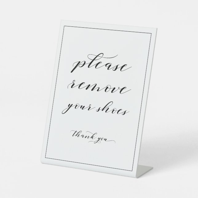 Please Remove Your Shoes Sign (Front)