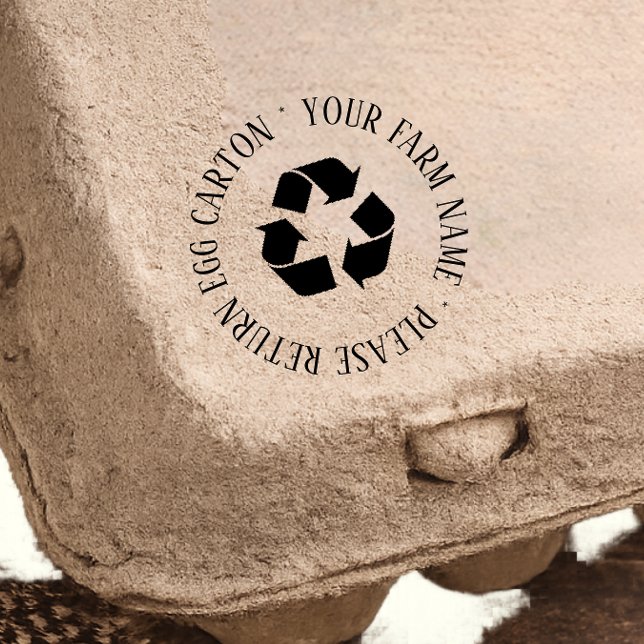 Please Retrun Egg carton Self Inking Rubber Stamp (Creator Uploaded)