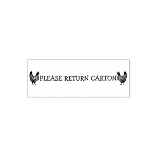 PLEASE RETURN CARTON SELF-INKING STAMP