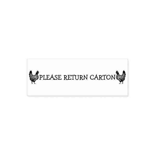 PLEASE RETURN CARTON SELF-INKING STAMP (Design)